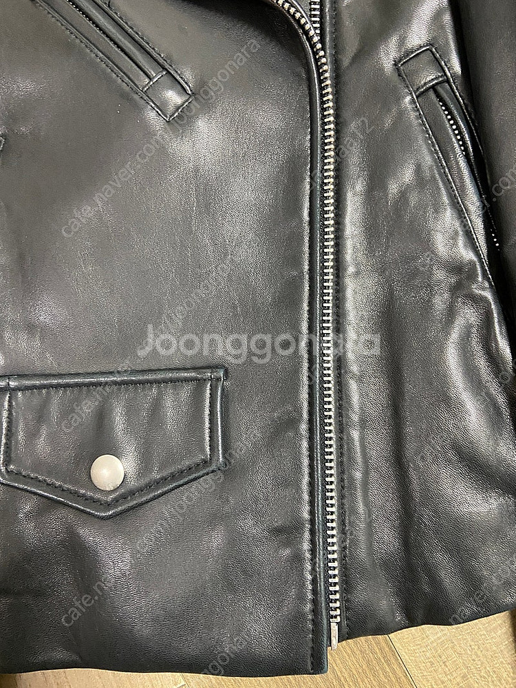여성 지컷 가죽 자켓 55사이즈--3
