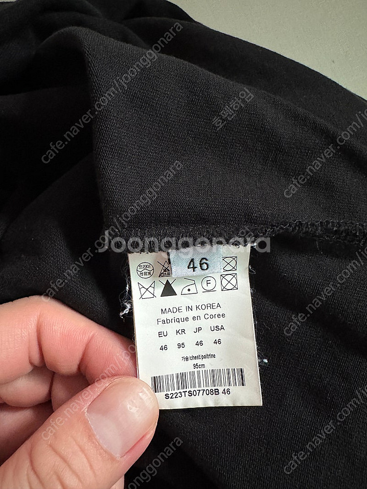 솔리드옴므 백로고 티셔츠--2