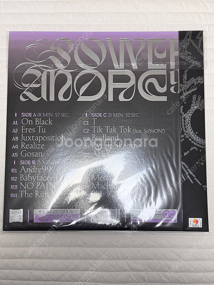 실리카겔 2집 POWER ANDRE 99 lp (미개봉...--1