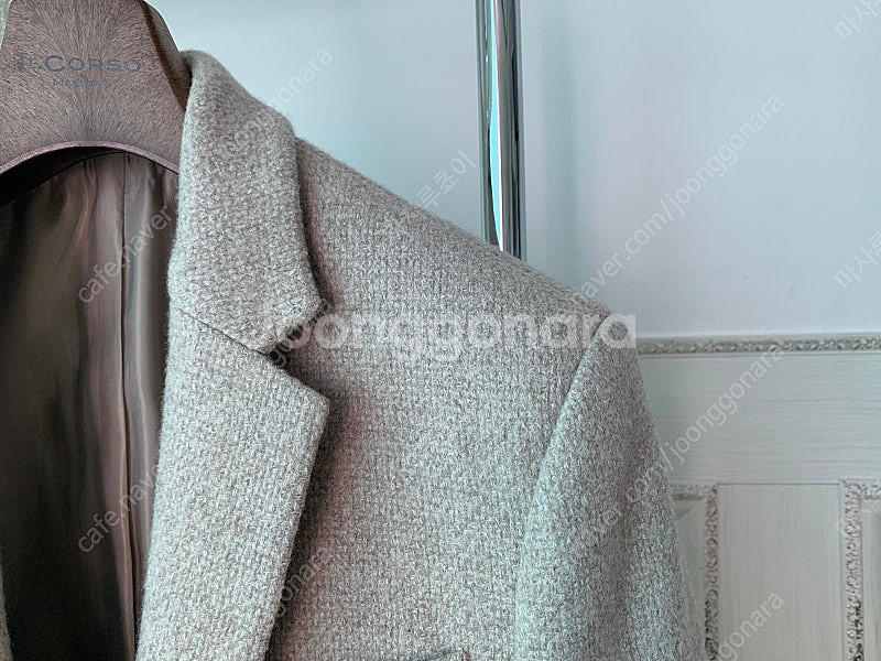 르아브 울100% 블레이져 자켓 미듐(100) 오트밀컬러 1회착--2