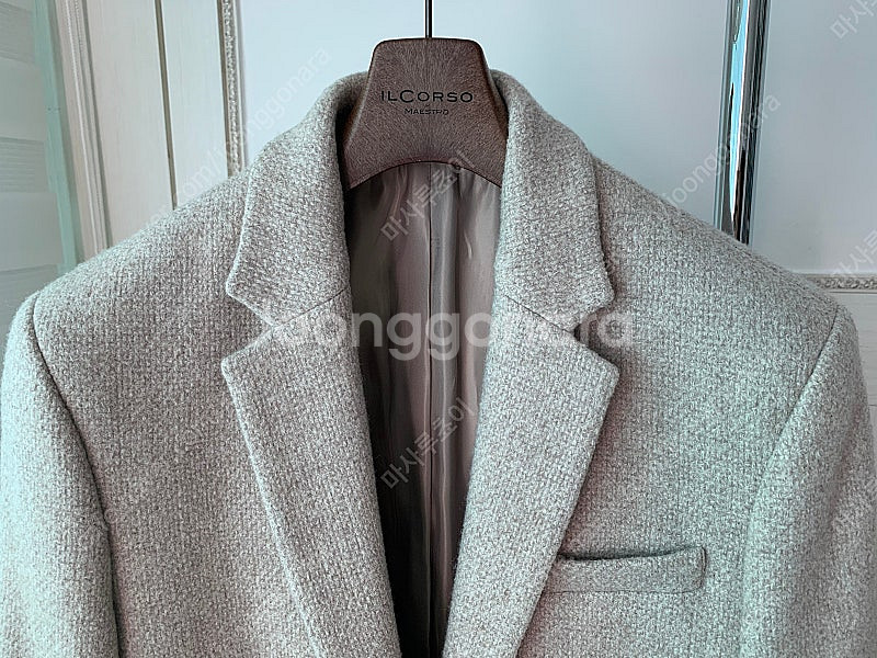 르아브 울100% 블레이져 자켓 미듐(100) 오트밀컬러 1회착--4