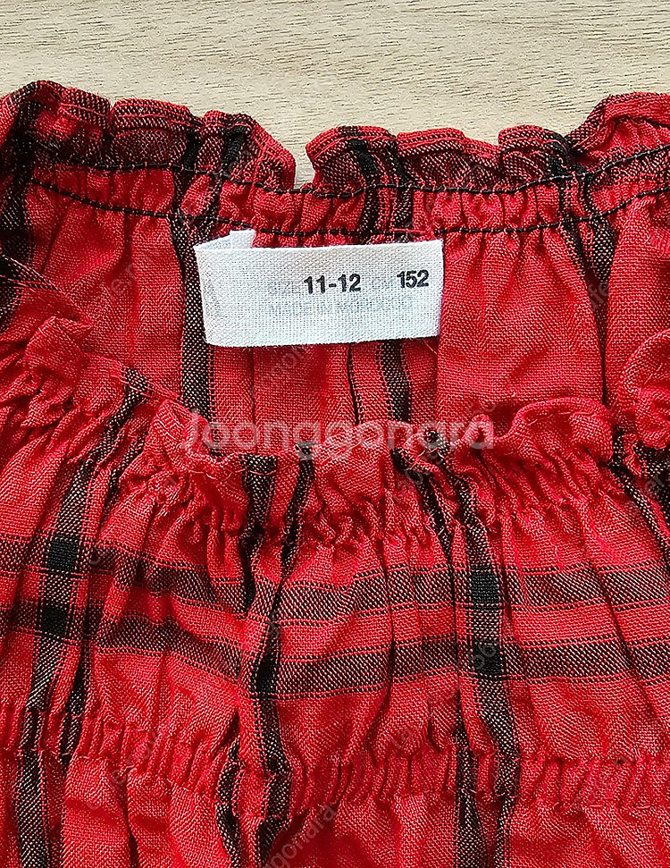 (새상품급) (아동용) (ZARA) 자라 레드 체크 원...--2