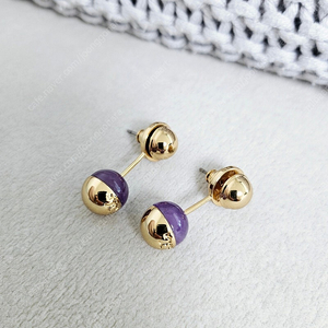 토리버치 Toryburch 보라색 귀걸이