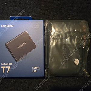 삼성 외장ssd T7 2tb(국내장품, 미개봉, 파우치 증정)