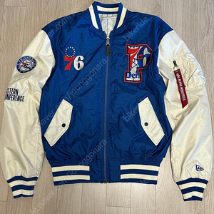 알파 X 뉴에라 필라델피아 76ers L-2B 점퍼 M