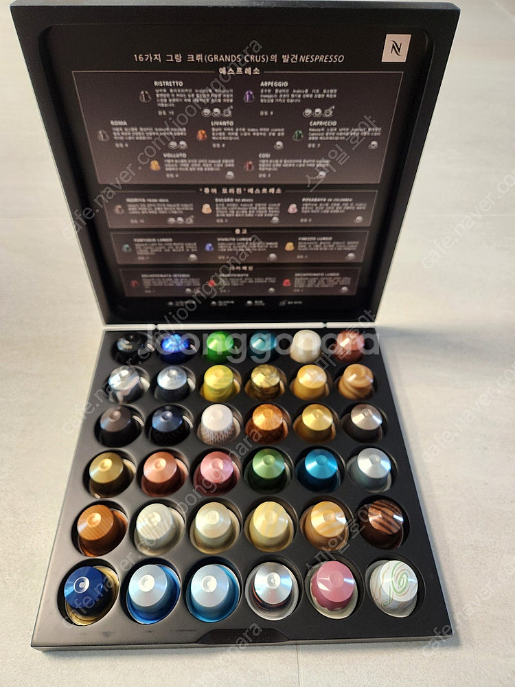 네스프레소 오리지널 맛보기용 캡슐 36개 + 캡슐보관함--1