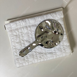 설화수 실버 메탈 손거울 + 북촌 누빔 파우치