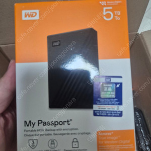 WD 외장하드 My Passport 5TB 미개봉 새상품 14만에 판매합니다.