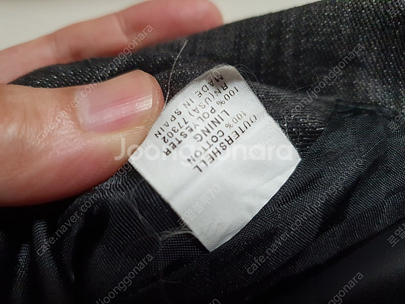 자라(ZARA) 사선 지퍼 라이더 데님 자켓 (EU 5...--6