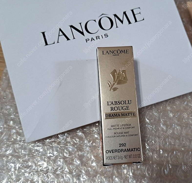 (미개봉 새제품) 랑콤 드라마마뜨 292 립스틱 - 파데샘플,향수외 10종샘플드림--2