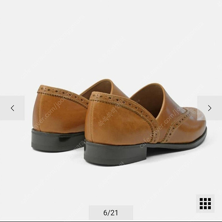 (새상품) 하루타 70주년기념 스포크 윙팁 로퍼 엠버브라운 사이즈25(245~250) 이미지