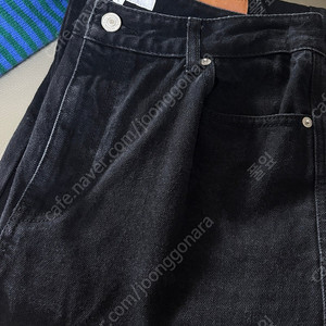 문달 Moondal carpenter denim black L 사이즈