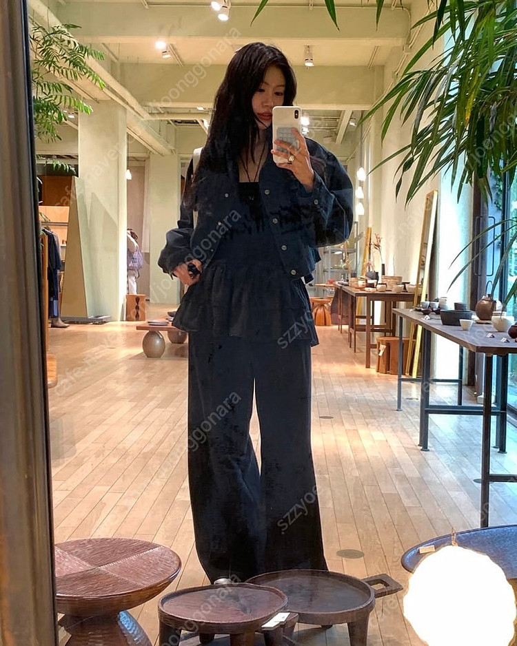 포에토 블랙 데님 자켓 이미지