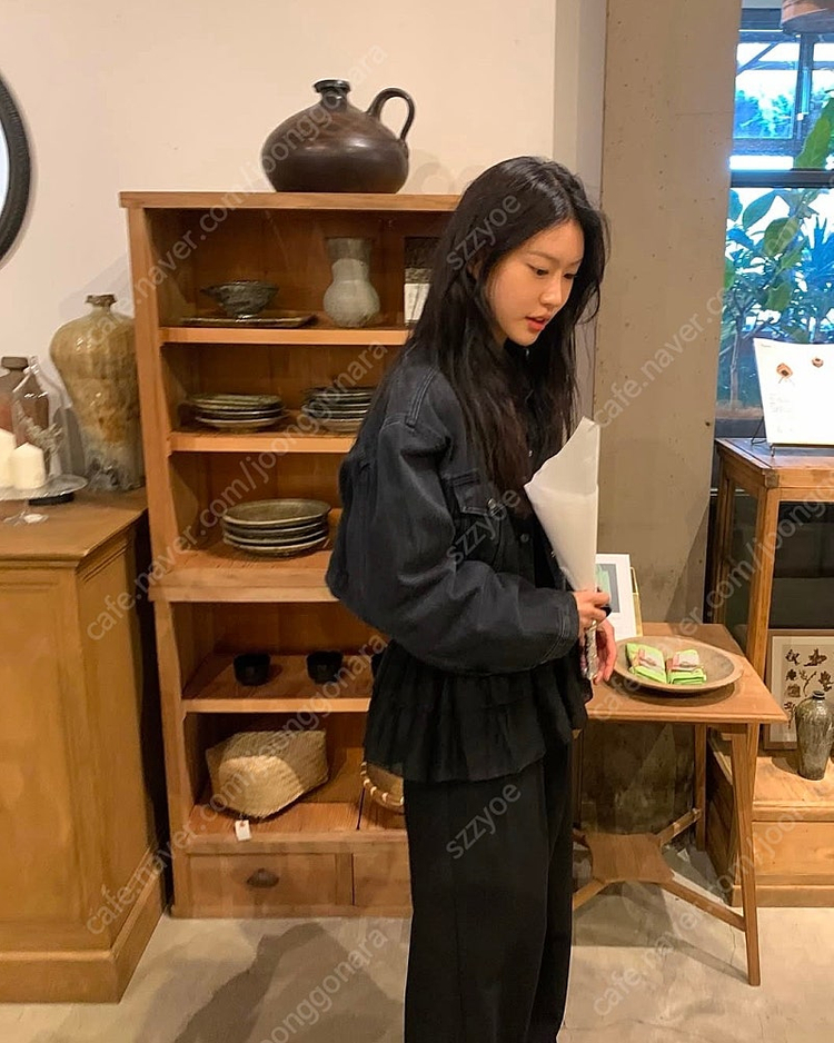 포에토 블랙 데님 자켓 이미지