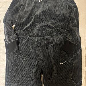 나이키 벨루어 셋업 블랙 (팬츠+후드) 55사이즈