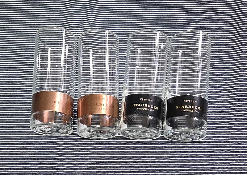 스타벅스 블랙 헤리티지 싱글월 글라스 새상품 팝니다--0
