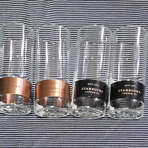 스타벅스 블랙 헤리티지 싱글월 글라스 새상품 팝니다