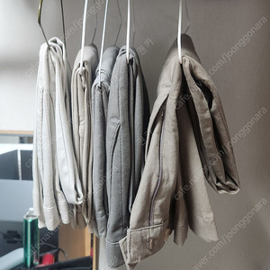 에크루스탠다드 히든밴딩 면바지 새제품