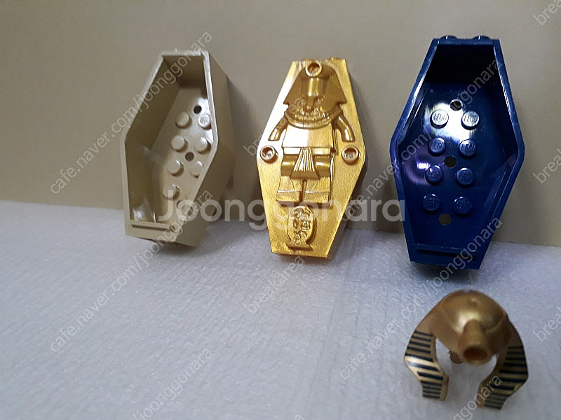 레고 부품(파라오관,암셋라 미니피규어--2