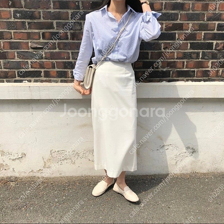 레이지샵 롱스커트 네이비 m--1