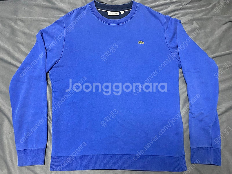 남성 라코스테 5 사이즈 블루 긴팔 맨투맨 셔츠 Lac...--0