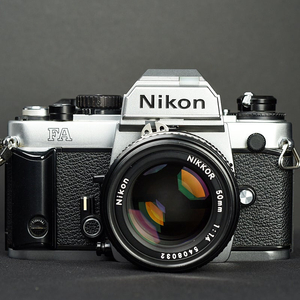 니콘 Nikon FA 필름카메라 + mf 50mm f1.4 AI-S + MF-16 데이터백 풀세트
