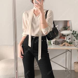 사색 루체른 타이 블라우스 (하객룩)