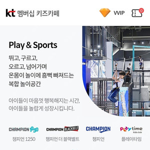 챔피언 키즈카페 평일이용권 13000원