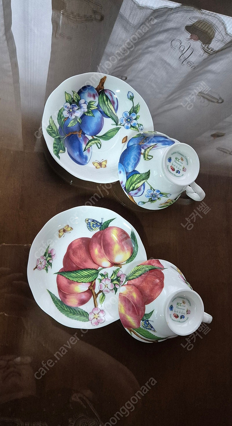 icc 이탈리아 부부찻잔세트2조,일괄30000--3