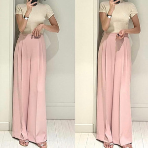 에이아를 모넷 와이드 슬랙스 핑크 스몰