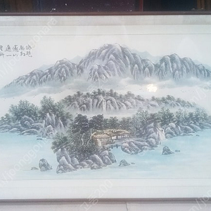 대형 산수문 그림 액자 (1) / 한국화 /동양화/산수화