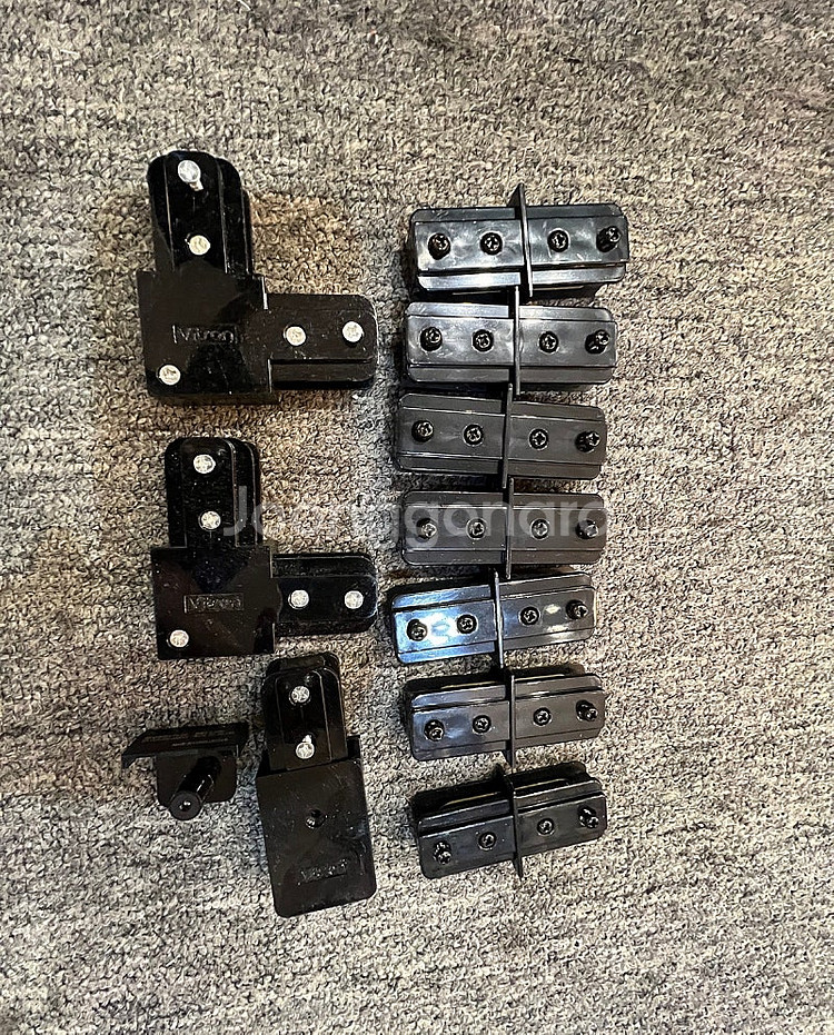 레일등 레일 부품 레일 2m 8개 부속품--2