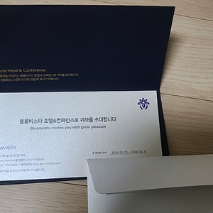볼룸비스타 숙박권 1장 (우체국택포)
