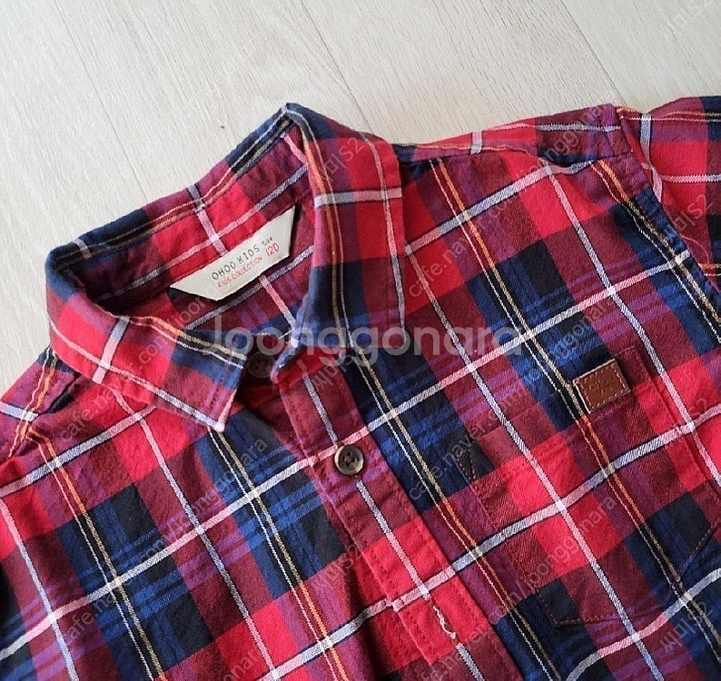 새상품) 체크셔츠 120호 남아셔츠--1