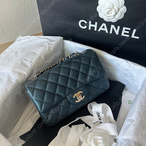 샤넬 클래식 뉴미니 캐비어 샴골