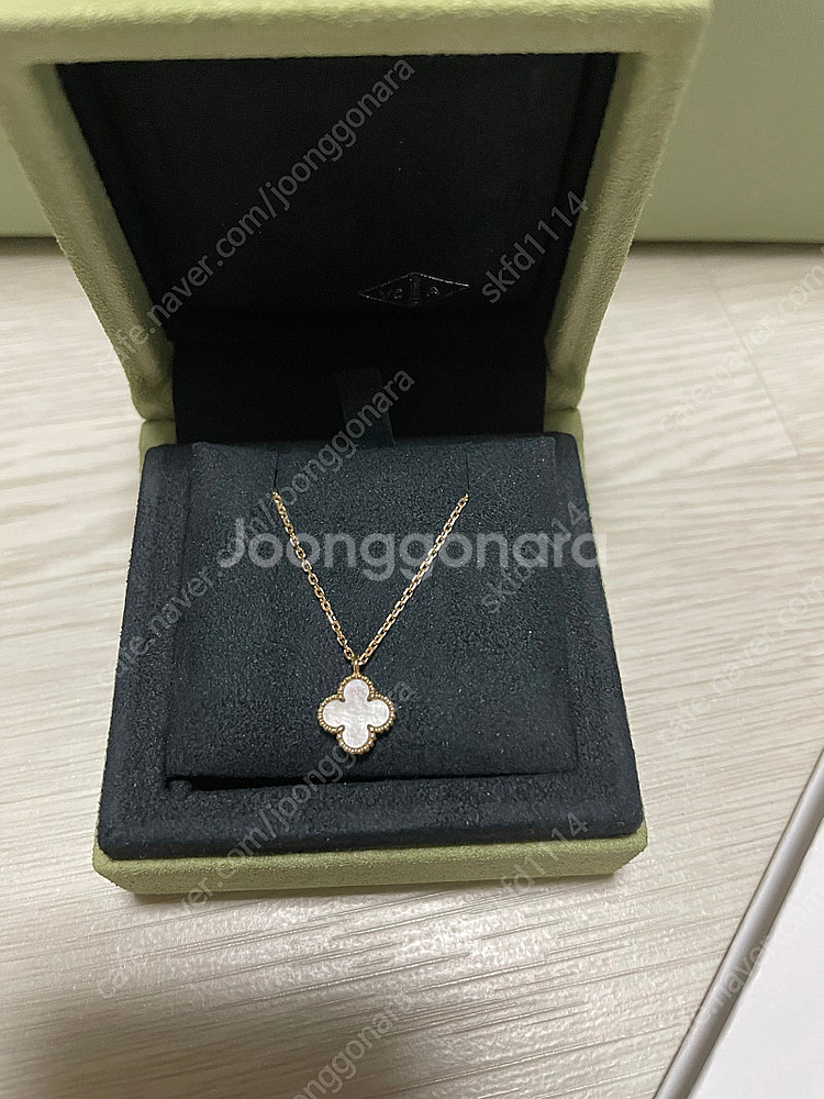 반클리프 마더오브펄 목걸이 25년 구매정품--1