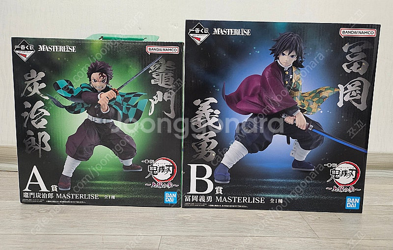 귀멸의 칼날 탄지로 a상 기유b상 제일복권 피규어 일괄--0