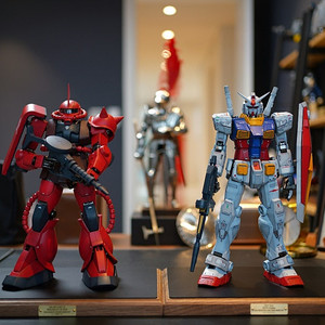 사진스압) pg 언리쉬드 퍼건 & 자쿠 도색작