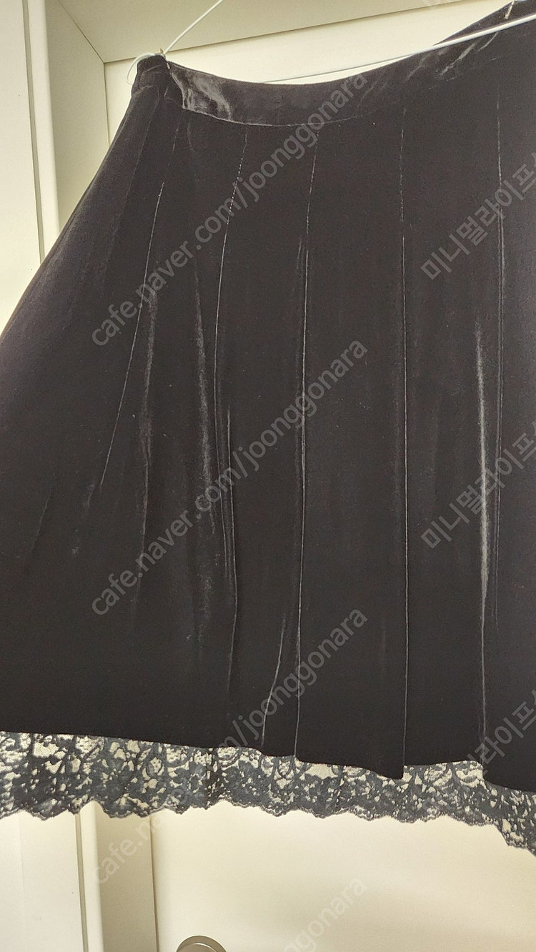 머스트비 벨벳스커트 66사이즈--1