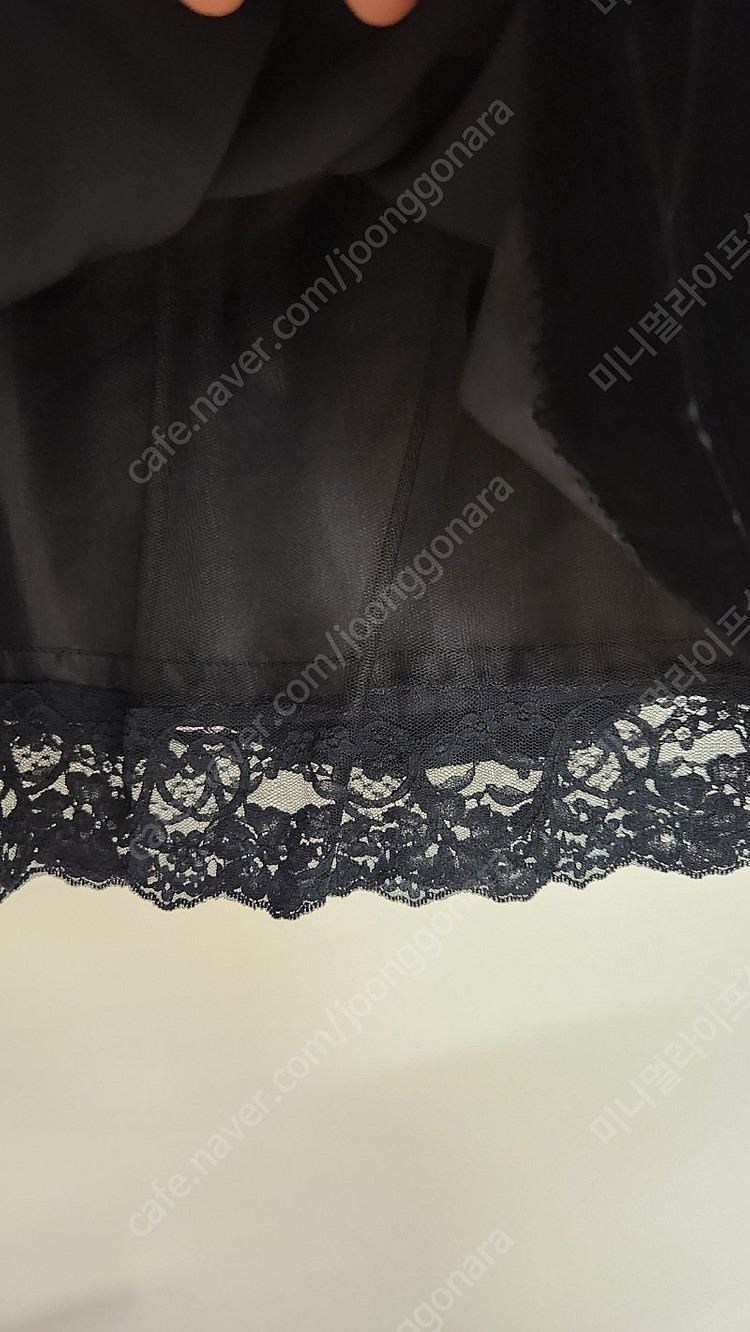 머스트비 벨벳스커트 66사이즈--2