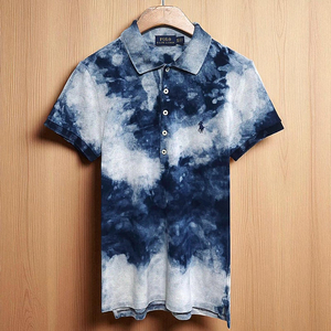 여성44)POLO 폴로 나염 타이다이 반팔 카라티 이미지