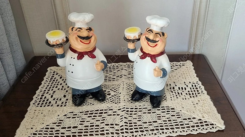 주방장 셰프 소품&장식품(케이크 들고있는 셰프) 주방 소품,장식품--0