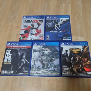 플스4 PS4 타이틀 5장 일괄 판매합니다.