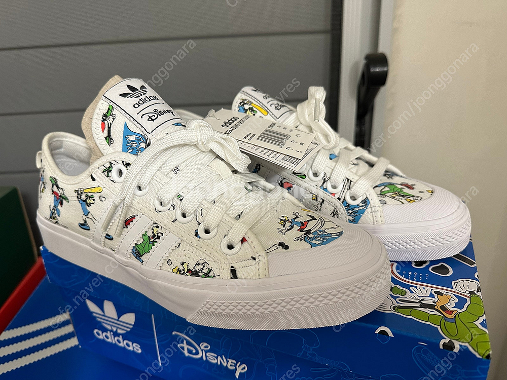 신품 - 아디다스 코리아 정품 니짜 X 디즈니 스포츠 구피 콜라보 에디션 운동화 슈즈 FW0645 사이즈260--3