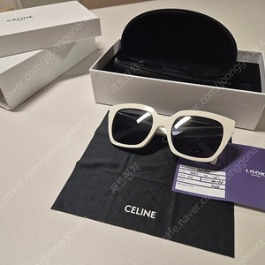 셀린느 모노크롬 선글라스 화이트 CL40198