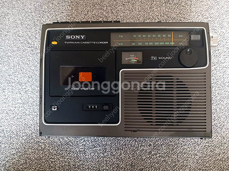 소니 빈티지 모노 라디오카세트 cf-1950(수리,부품용)--0