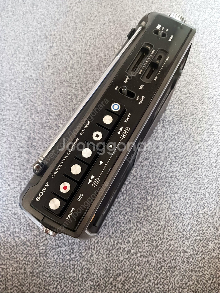 소니 빈티지 모노 라디오카세트 cf-1950(수리,부품용)--3