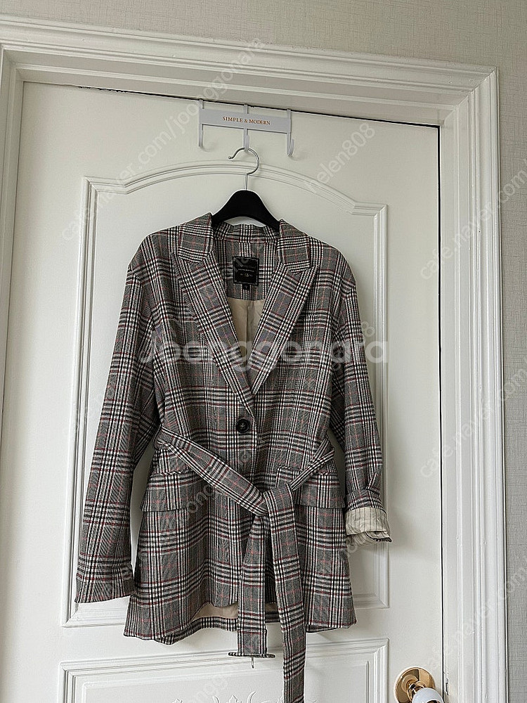 써스데이 아일랜드 체크 자켓--0