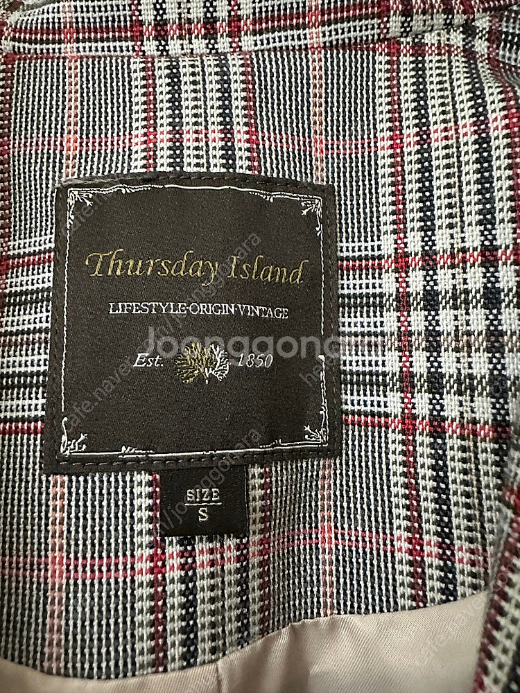 써스데이 아일랜드 체크 자켓--1