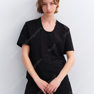 [새상품] 아르카익 U넥 블라우스 블랙 / roy u-neck blouse_black